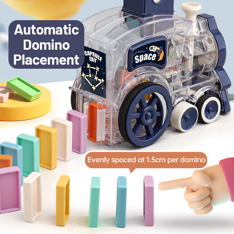 电动多米诺骨牌火车玩具