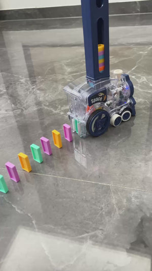 电动多米诺骨牌火车玩具