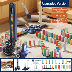 电动多米诺骨牌火车玩具