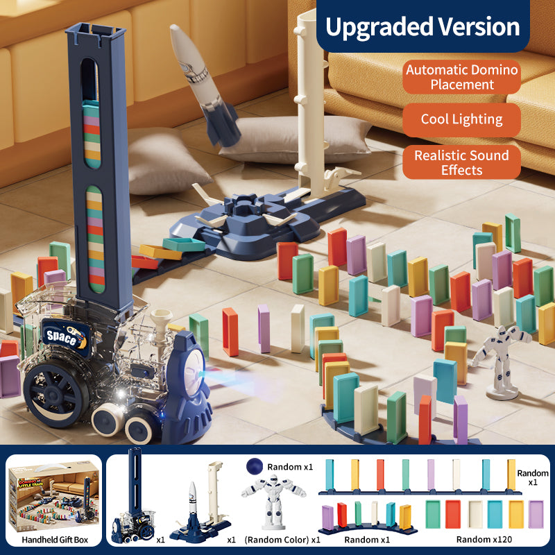 电动多米诺骨牌火车玩具