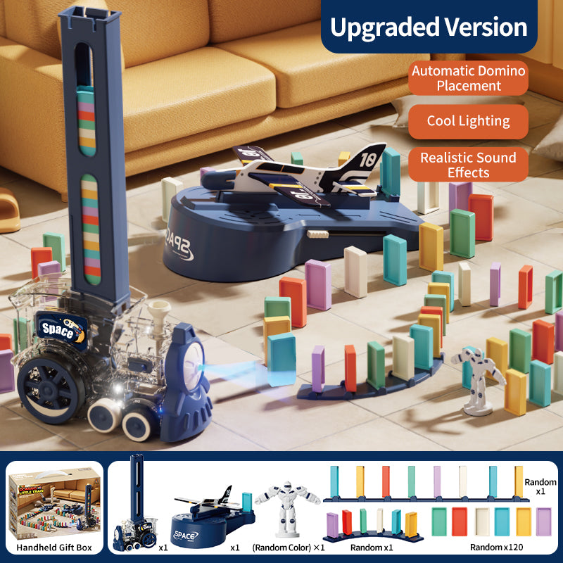 电动多米诺骨牌火车玩具