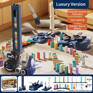 电动多米诺骨牌火车玩具